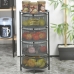 Cărucior pentru legume Alexandra House Living Negru Metal 32 x 65 x 32 cm