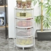 Groentetrolley Alexandra House Living Wit Metaal 32 x 65 x 32 cm