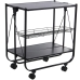 Chariot de service Alexandra House Living Noir 68 x 70 x 40 cm Pliable