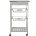 Carrello da Cucina Alexandra House Living Bianco 47 x 81 x 37 cm