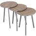 Set of 3 tables Alexandra House Living Brown Golden Wood