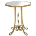 Mesa de apoio Alexandra House Living Transparente Dourado 48 x 60 x 48 cm