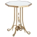 Side table Alexandra House Living Transparent Golden 48 x 60 x 48 cm