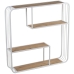 Shelve Alexandra House Living White Brown Metal 70 x 70 x 15 cm