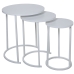 Set of 3 tables Alexandra House Living Valkoinen Harmaa Puu