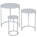 Set of 3 tables Alexandra House Living Valkoinen Harmaa Puu