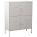 Aparador Alexandra House Living Branco Metal 80 x 102 x 35 cm