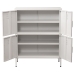 Aparador Alexandra House Living Branco Metal 80 x 102 x 35 cm