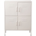 Aparador Alexandra House Living Branco Metal 80 x 102 x 35 cm