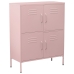 Aparador Alexandra House Living Cor de Rosa Metal 80 x 102 x 35 cm