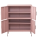 Aparador Alexandra House Living Cor de Rosa Metal 80 x 102 x 35 cm