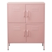 Aparador Alexandra House Living Cor de Rosa Metal 80 x 102 x 35 cm