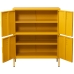 Buffet Alexandra House Living Jaune Métal 80 x 102 x 35 cm