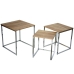 Set of 3 tables Alexandra House Living Brown Wood