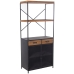 Shelves Alexandra House Living Brown Black Metal 80 x 180 x 40 cm