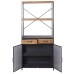 Shelves Alexandra House Living Brown Black Metal 80 x 180 x 40 cm