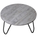 Hoofdtafel Alexandra House Living Zwart Zilverkleurig Hout 80 x 44 x 80 cm