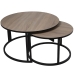 Set of 2 tables Alexandra House Living Brown Black Wood