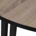 Set of 2 tables Alexandra House Living Brown Black Wood