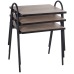 Set di 3 tavoli Alexandra House Living Marrone Nero Legno