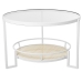 Mesa auxiliar Alexandra House Living Blanco Marrón 70 x 45 x 70 cm