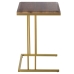 Set of 3 tables Alexandra House Living Brown Golden Wood