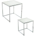 Set of 2 tables Alexandra House Living Grey Metal