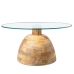 Hoofdtafel Alexandra House Living Bruin Transparant Kristal 78 x 41 x 78 cm