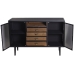 Buffet Alexandra House Living Marron Noir Métal 124 x 70 x 40 cm