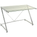 Desk Alexandra House Living White Transparent Crystal 124 x 76 x 60 cm