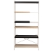 Planken Alexandra House Living Bruin Zwart Metaal 100 x 201 x 40 cm