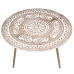 Table Basse Alexandra House Living Blanc Marron Métal 90 x 42 x 90 cm