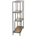 Polica Alexandra House Living Smeđa Crna Metal 65 x 110 x 25 cm