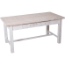 Mesa Alexandra House Living Branco 160 x 76 x 80 cm Com caixotes