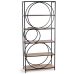 Shelves Alexandra House Living Brown Black Metal 80 x 180 x 33 cm