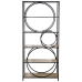 Shelves Alexandra House Living Brown Black Metal 80 x 180 x 33 cm