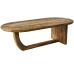 Hoofdtafel Alexandra House Living Bruin Hout 110 x 36 x 53 cm