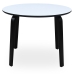 Mesa de Jantar Alexandra House Living Branco Preto Madeira 100 x 76 x 100 cm