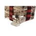 Kerstversiering DKD Home Decor Rood Natuurlijk 25 x 25 x 25 cm (3 Onderdelen)