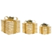 Kerstversiering DKD Home Decor Wit Rood Gouden 25 x 25 x 25 cm (3 Onderdelen)