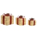 Kerstversiering DKD Home Decor Wit Rood Gouden 25 x 25 x 25 cm (3 Onderdelen)