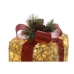 Weihnachtsschmuck DKD Home Decor Weiß Rot Gold 25 x 25 x 25 cm (3 Stücke)