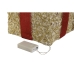 Adorno Natalício DKD Home Decor Branco Vermelho Dourado 25 x 25 x 25 cm (3 Peças)