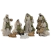 Presepe di Natale Home ESPRIT Verde Beige 20 x 15 x 30 cm (9 Pezzi)