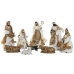 Kerststal set Home ESPRIT Wit Gouden 20 x 15 x 30 cm (9 Onderdelen)