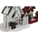 Kerstversiering Home ESPRIT Wit Rood 27 x 18 x 56 cm (2 Stuks)