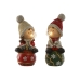 Kerstversiering Home ESPRIT Wit Rood Groen 20,5 x 23 x 51 cm (2 Stuks)