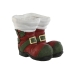 Grondlegger Home ESPRIT Wit Rood Groen Magnesium Kerstman 30 x 35 x 30 cm Kerstmis