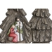 Christmas nativity set Home ESPRIT Green Grey Magnesium 23 x 13,5 x 45 cm (2 Units)