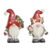 Kerstversiering Home ESPRIT Wit Rood Kabouter 25 x 11,5 x 38 cm (2 Stuks)